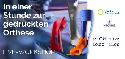 Live-Webinar "In einer Stunde zur fertigen Orthese" am 11.Oktober um 10 Uhr