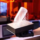 Transparentes, robustes Harz für präzise 3D-Druckteile. Gedruckt auf dem Form 4 3D Drucker
